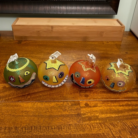 Department 56 Other - Department 56 Halloween Glass Ornaments